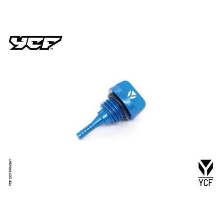 Asticella olio corta alluminio - BLU