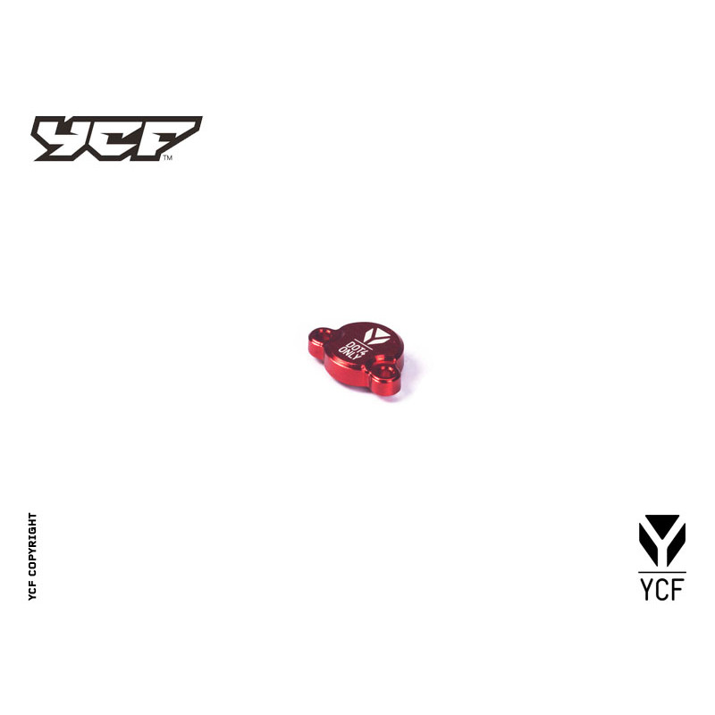 Tappo pompa freno posteriore in alluminio CNC-ROSSO | ricambio fren...