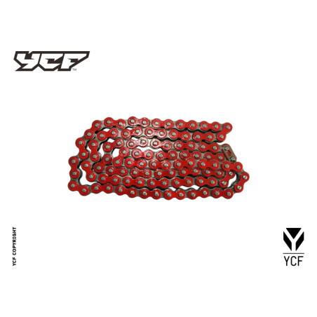 Catena rinforzata passo 420, 110 maglie - ROSSO