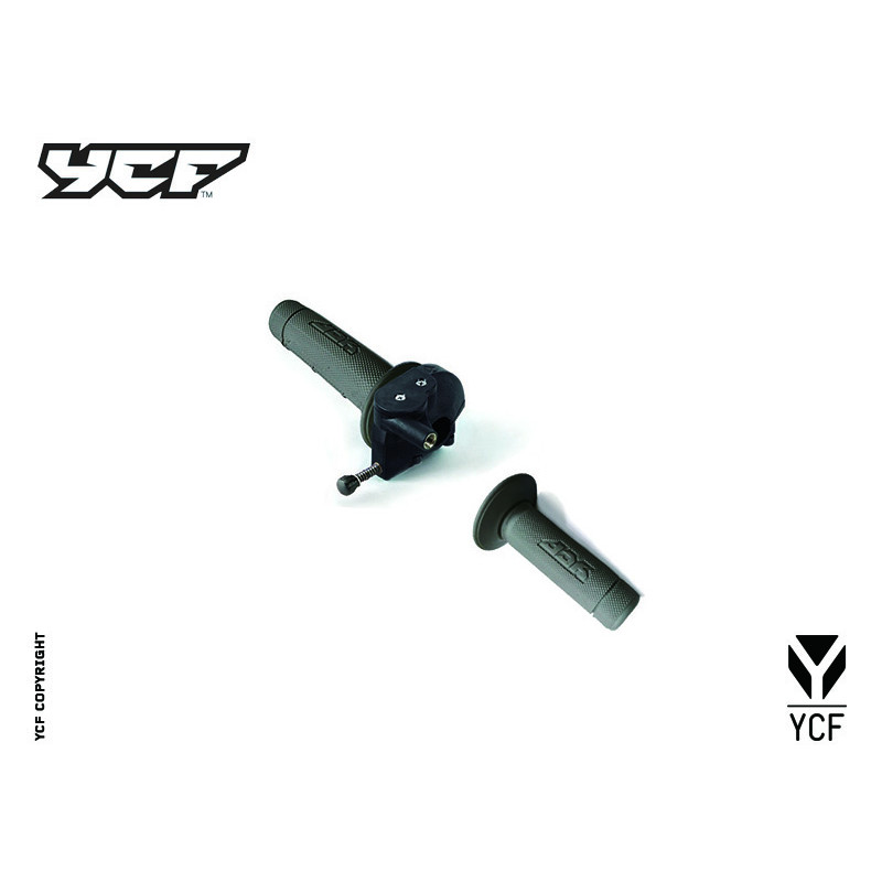 Comando gas rapido (con vite di regolazione) 2021 incluso kit di manopole grigio