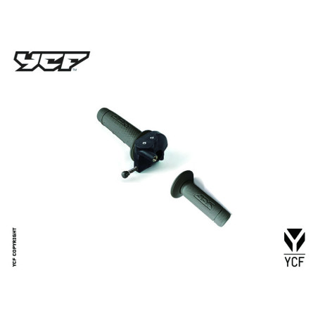 Comando gas rapido (con vite di regolazione) 2021 incluso kit di manopole grigio