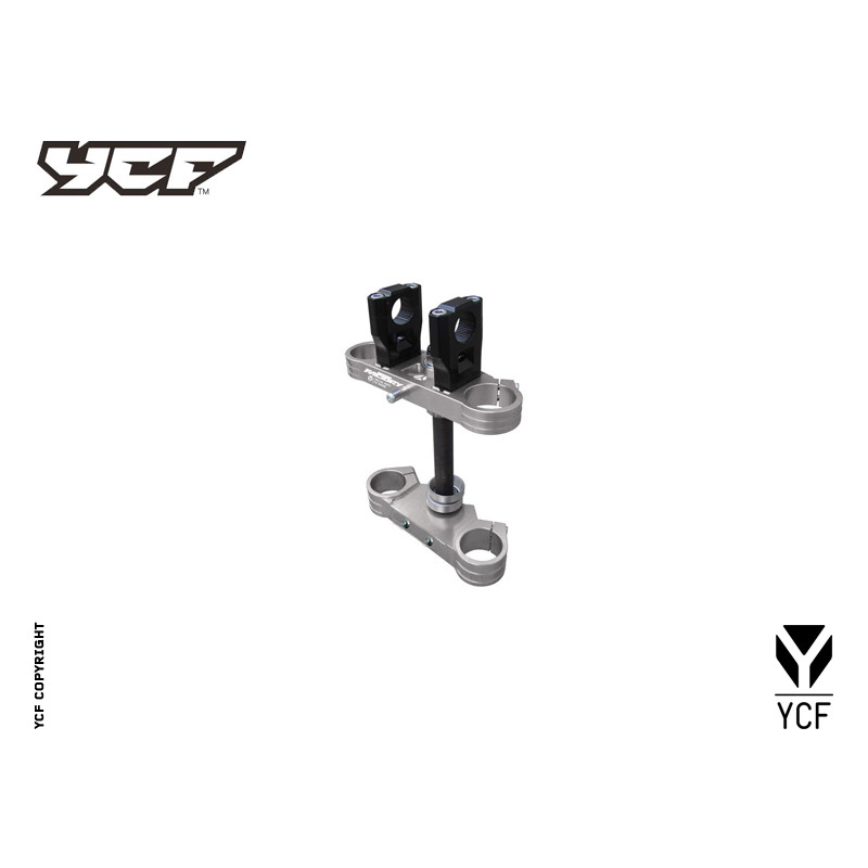 Tripla piastra completa 48/48, riser regolabili SILVER | sospension...