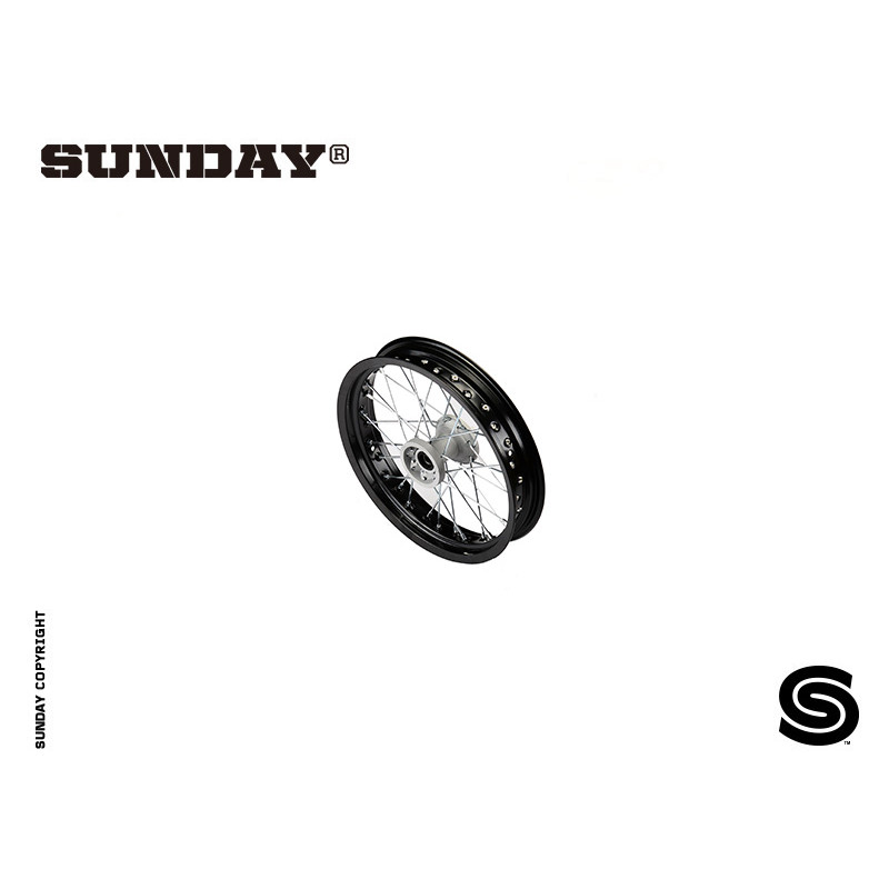 FLAT track Ruota anteriore completa in alluminio 2.50x'14 (senza disco)