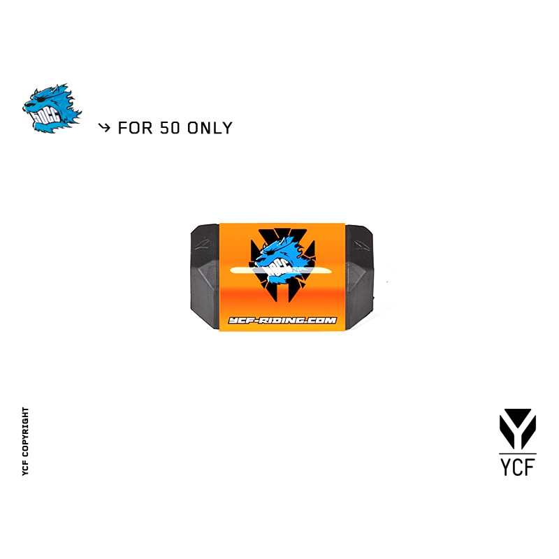 YCF Protezione manubrio L-126mm 50cc 2013 Arancione | comandi manub...