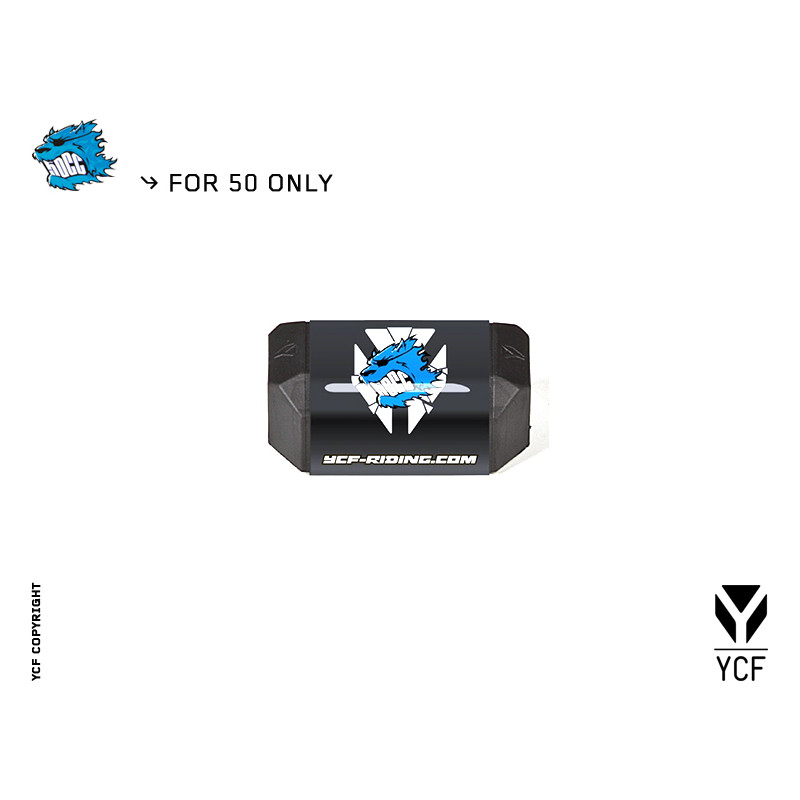 YCF Protezione manubrio L-126mm 50cc 2013 Nero | comandi manubrio e...
