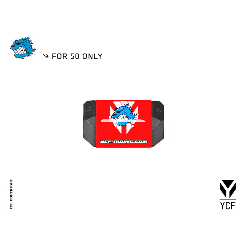 YCF Protezione manubrio L-126mm 50cc 2013 Rosso | comandi manubrio...