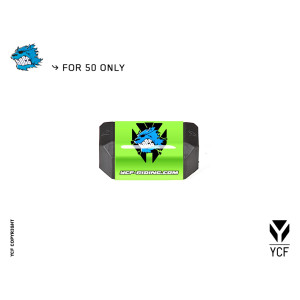 YCF Protezione manubrio L-126mm 50cc 2013 Verde | comandi manubrio...