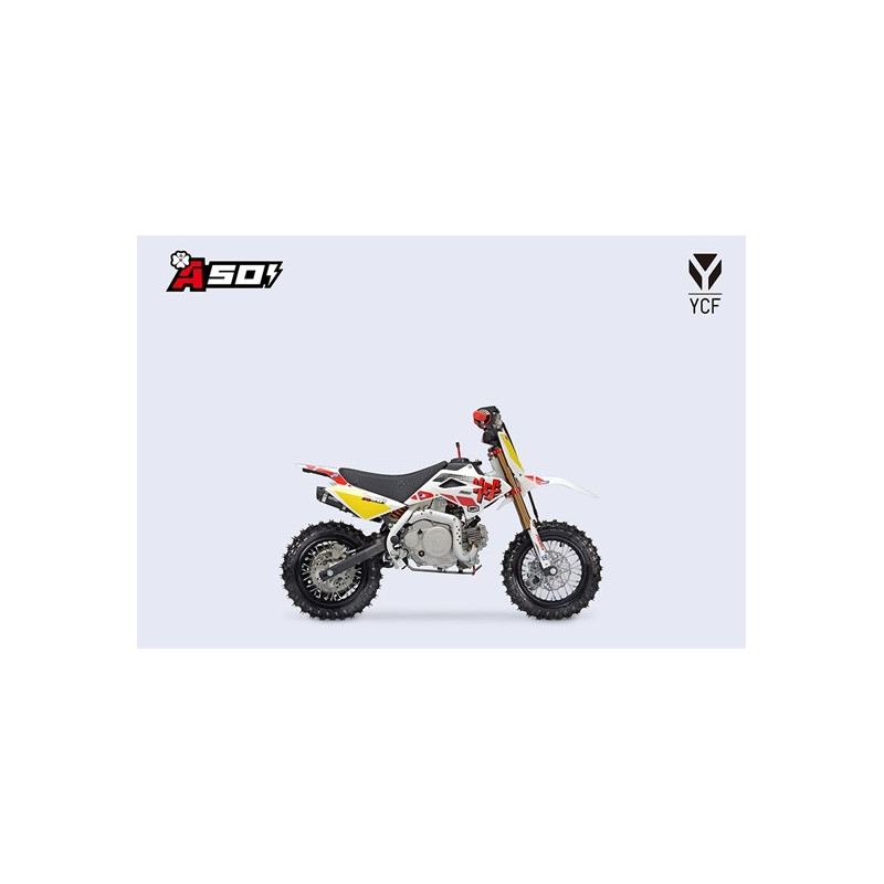 Pit Bike YCF 50A 2025 LIMITED WHITE