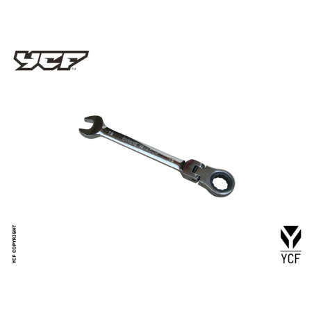 Chiave piatta a cricchetto 19