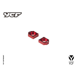 Coppia tendicatena in CNC anodizzato  - ROSSO