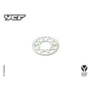 Corona in acciaio 2016, centraggio 75mm - interasse fori 92 mm, 5 fori di fissaggio - 45 DENTI