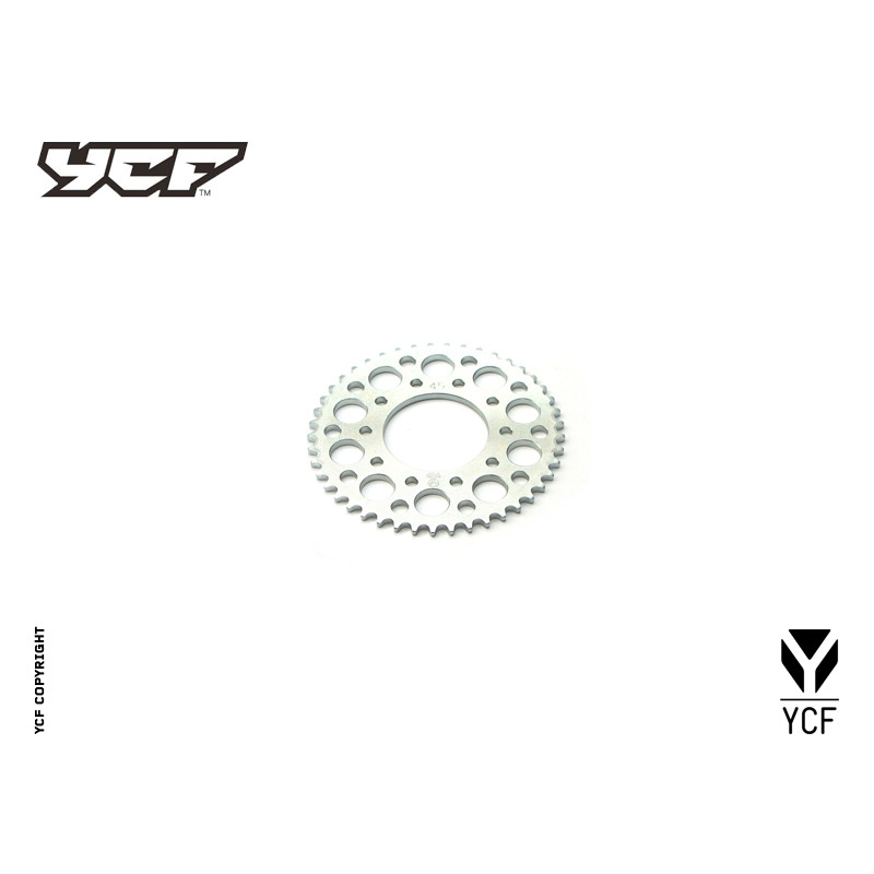 Corona in acciaio 2016, centraggio 75mm - interasse fori 92 mm, 5 fori di fissaggio - 45 DENTI