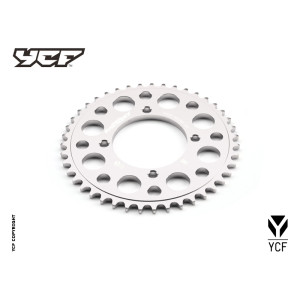 Corona in alluminio CNC 43 denti 420 anodizzata SILVER