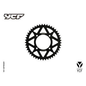 Corona in alluminio CNC 45 denti  NERO 2014