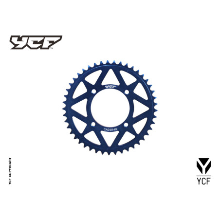 Corona in alluminio CNC 45 denti BLU 2014