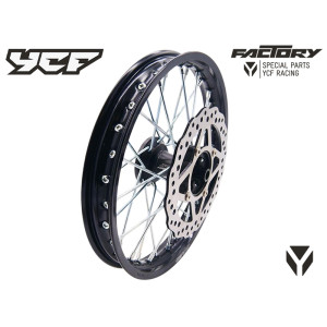 Cerchio anteriore ACCIAIO completo 1,40 14”, con disco 220mm, mozzo...