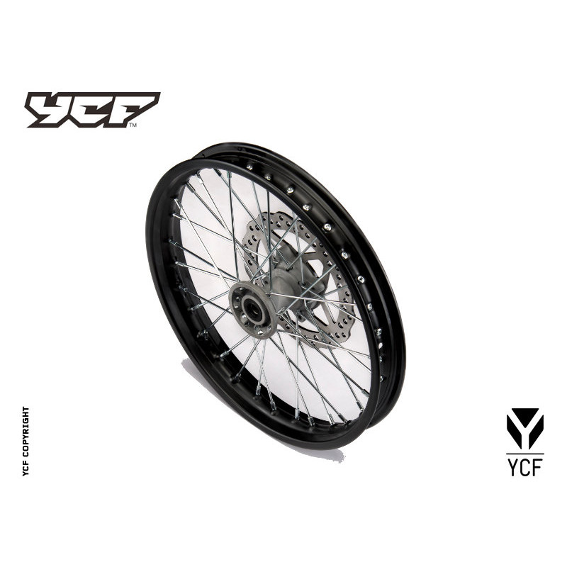 Cerchio anteriore acciaio, completo 1,60 17”, con disco 220mm, mozz...