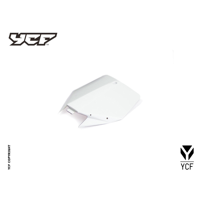 Tabella portanumero anteriore YCF- BIANCO