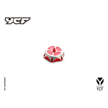 Tappo serbatoio CNC anodizzato - ROSSO