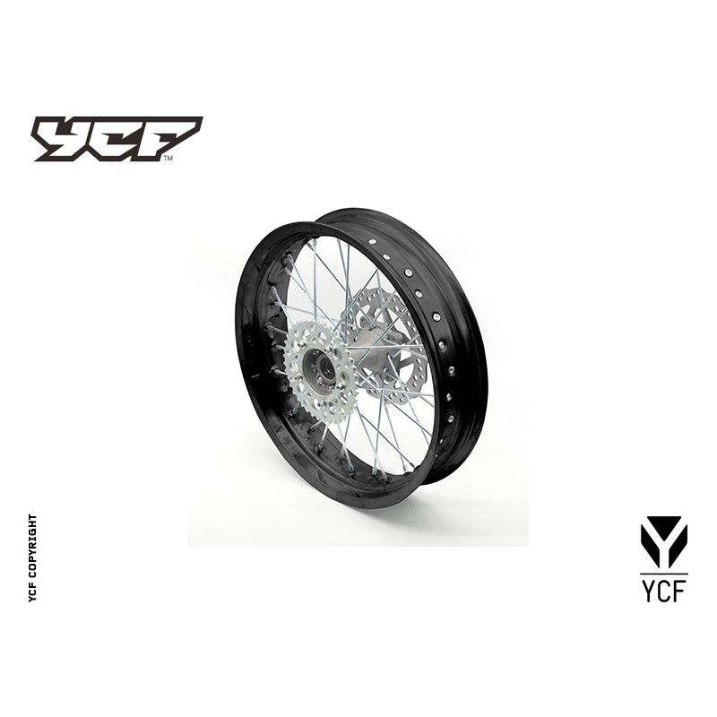 Cerchio posteriore in alluminio 7116 DIM. 3,50 x 17” BIGY SM, con d...