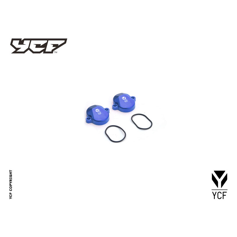 Coppia cover valvola YX in alluminio anodizzato BLU | Valvola motore
