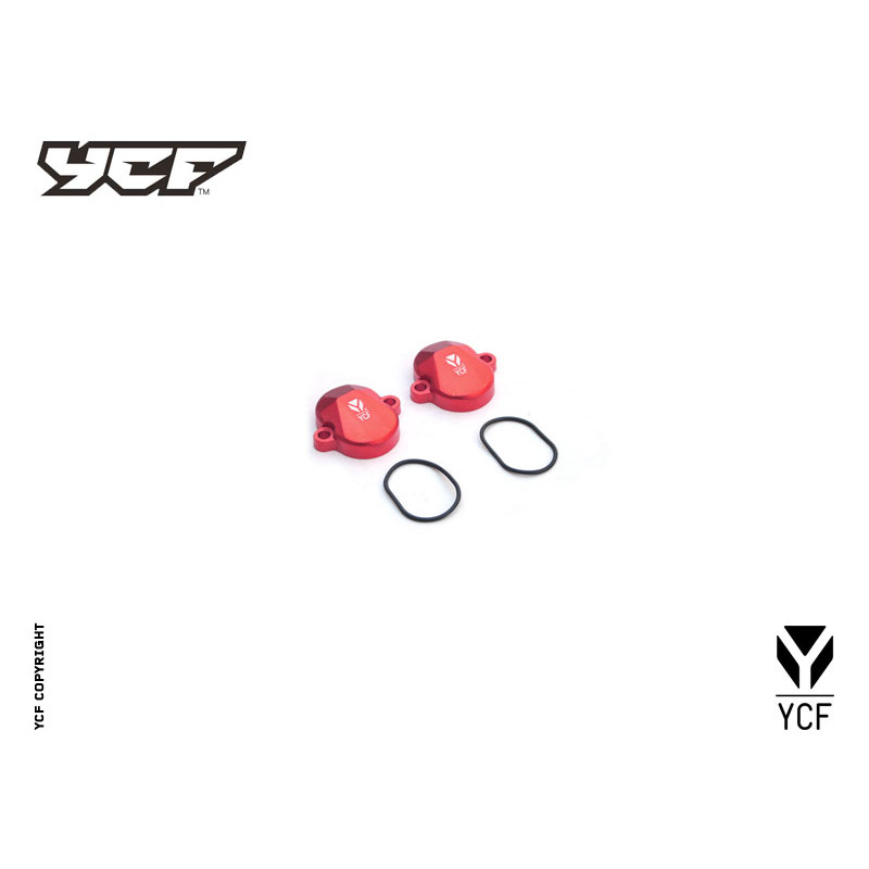 Coppia cover valvola YX in alluminio anodizzato ROSSO | Valvola motore