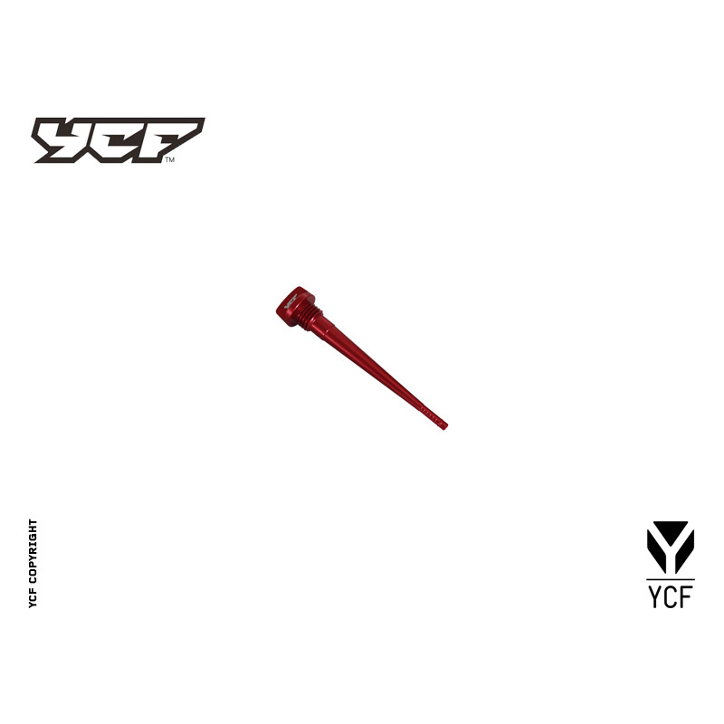 Asticella olio alluminio - ROSSO