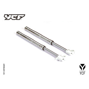Coppia FORCELLE PIT BIKE 735mm ZL (non regolabili) SILVER | sospens...