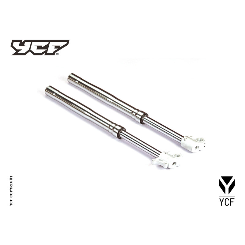 Coppia FORCELLE PIT BIKE 735mm ZL (non regolabili) SILVER | sospens...