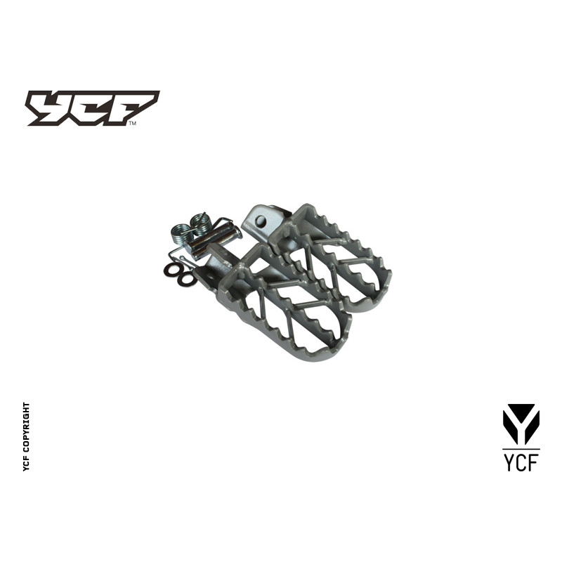Coppia pedane supermoto corte | ricambio telaio per pitbike YCF
