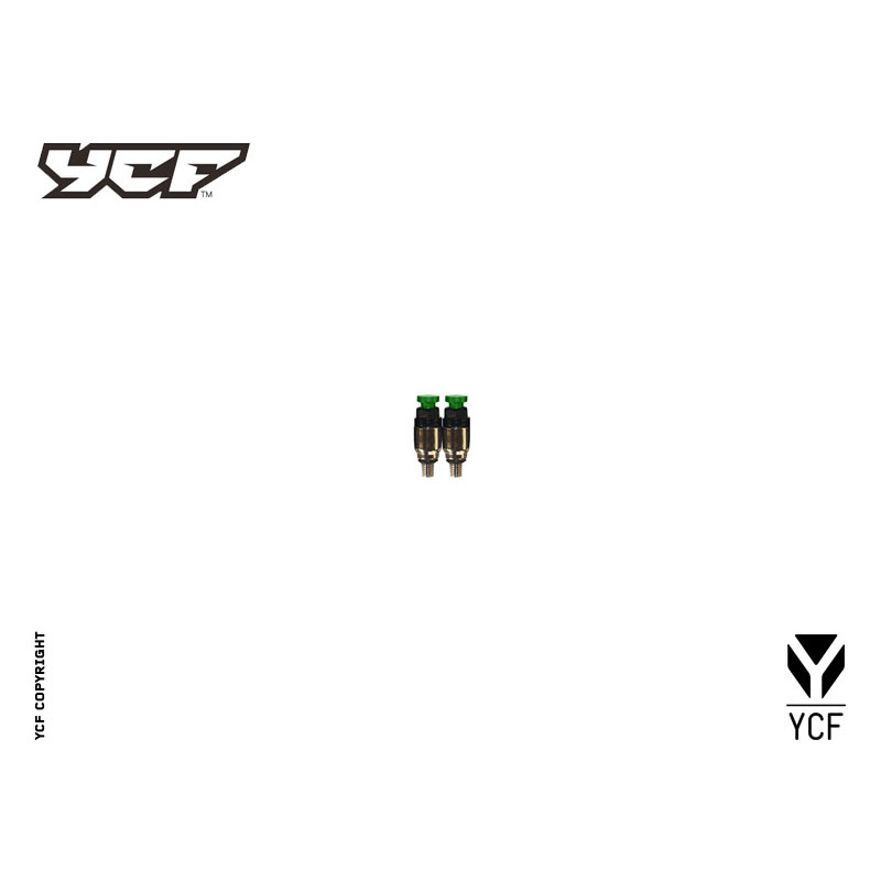 Coppia tappi spurgo aria forcella anodizzati VERDE | sospensioni e...