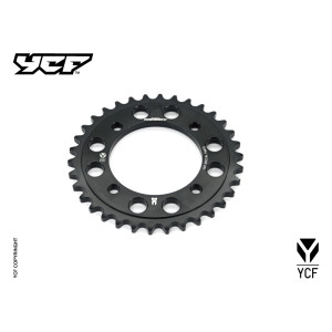 Corona in alluminio CNC 34 denti 420 anodizzata NERO | trasmissione...