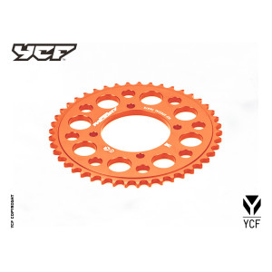 Corona in alluminio CNC 37 denti 420 anodizzata ARANCIONE | trasmis...