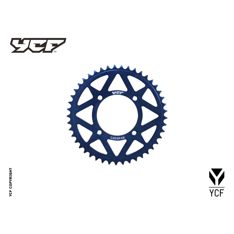 Corona in alluminio CNC 37 denti 420 anodizzata BLU | trasmissione...