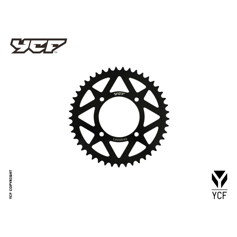 Corona in alluminio CNC 37 denti 420 anodizzata NERO | trasmissione...