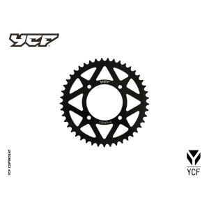 Corona in alluminio CNC 39 denti 420 anodizzata NERO | trasmissione...