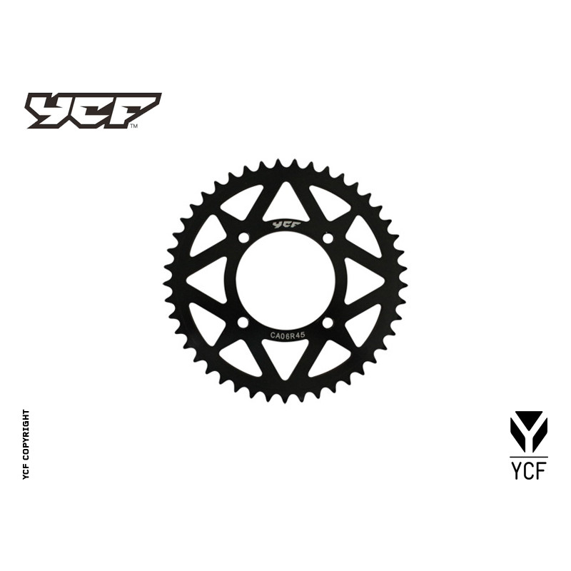 Corona in alluminio CNC 39 denti 420 anodizzata NERO | trasmissione...