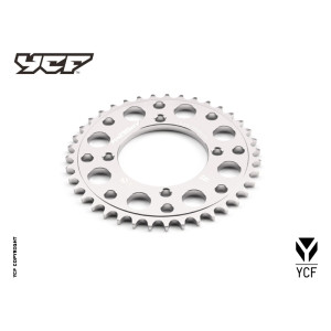 Corona in alluminio CNC 39 denti 420 anodizzata SILVER | trasmissio...