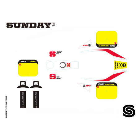 FLAT Track Kit Grafiche Sunday S187 2018
