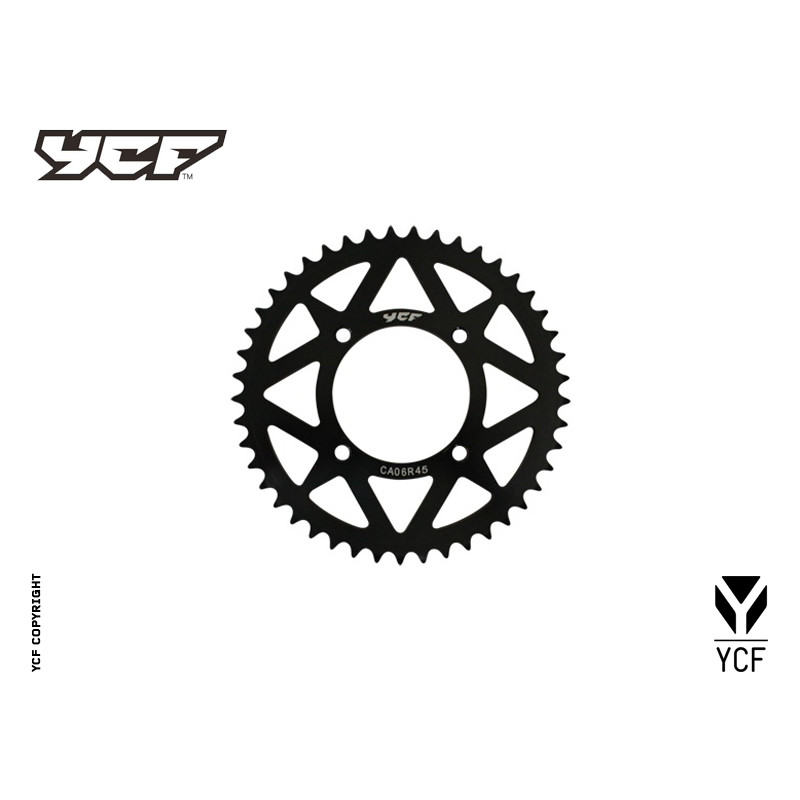 Corona in alluminio CNC 41 denti 420 anodizzata NERO | trasmissione...