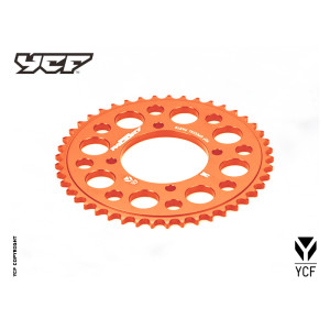 Corona in alluminio CNC 43 denti 420 anodizzata ARANCIONE | trasmis...