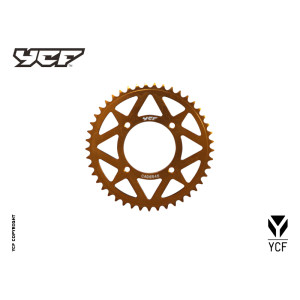 Corona in alluminio CNC 45 denti 420 anodizzata ARANCIONE | trasmis...