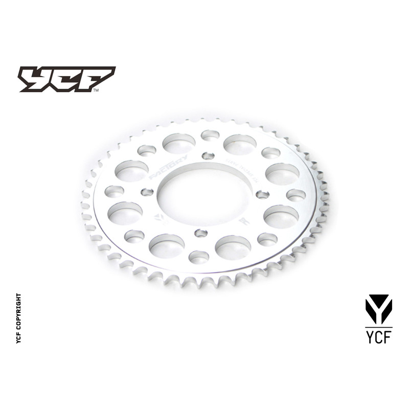 Corona in alluminio CNC 45 denti SILVER 2014 | trasmissione finale...