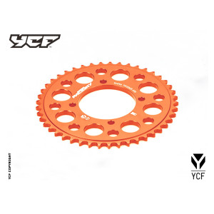 Corona in alluminio CNC 47 denti ARANCIONE 2014 | trasmissione fina...