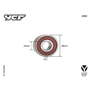 Cuscinetto per forcellone con asse Ø15 | sospensioni e assetto per...