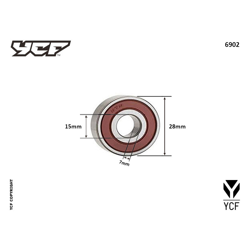 Cuscinetto per forcellone con asse Ø15 | sospensioni e assetto per...