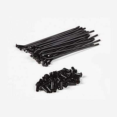 kit raggi 12 pollici posteriore lunghezza 125mm 32pezzi - NERO