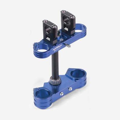 Tripla piastra completa 48/45, riser NON regolabili BLU