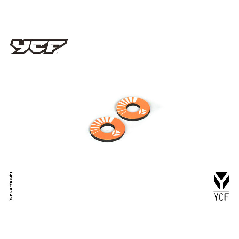 Donuts colore arancione | comandi manubrio e leve per minibike