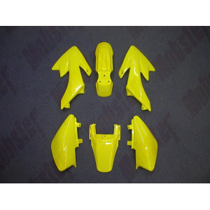 Kit completo PLASTICHE PIT BIKE CRF50. Colore giallo...
